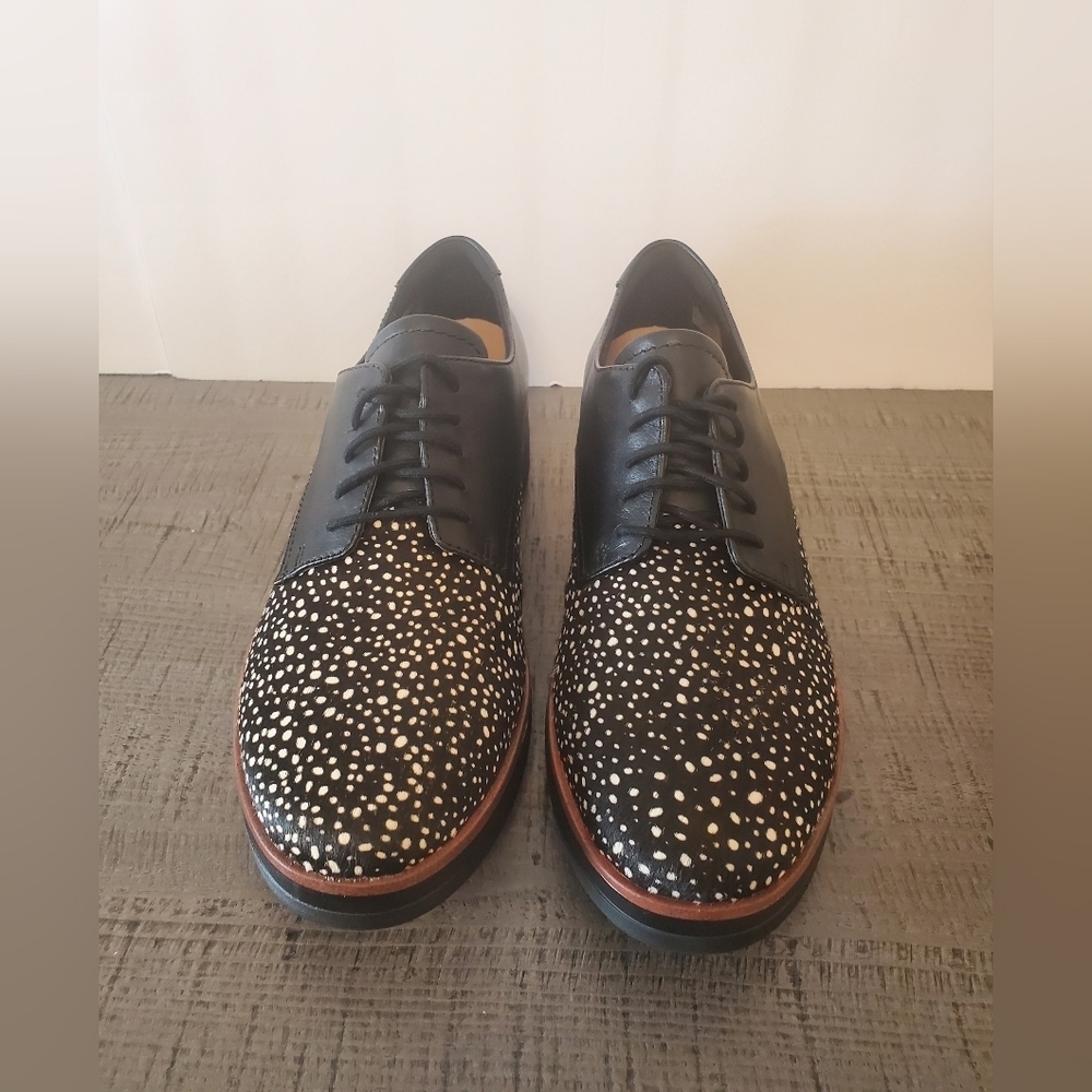 Clarks Unstructured Darcey Lace Black Leather Size 9.5 - Picture 3 of 11